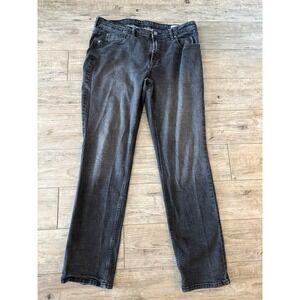 Buffalo David Bitton Jackson Jeans 38x34 Straight Stretch Gray Black Denim READ